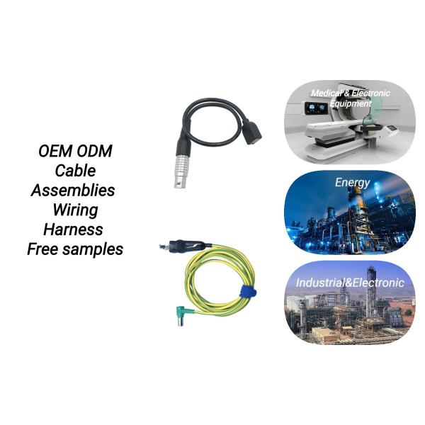 Heat Resistant Custom Molded Cable Assemblies For Electronic Automobile