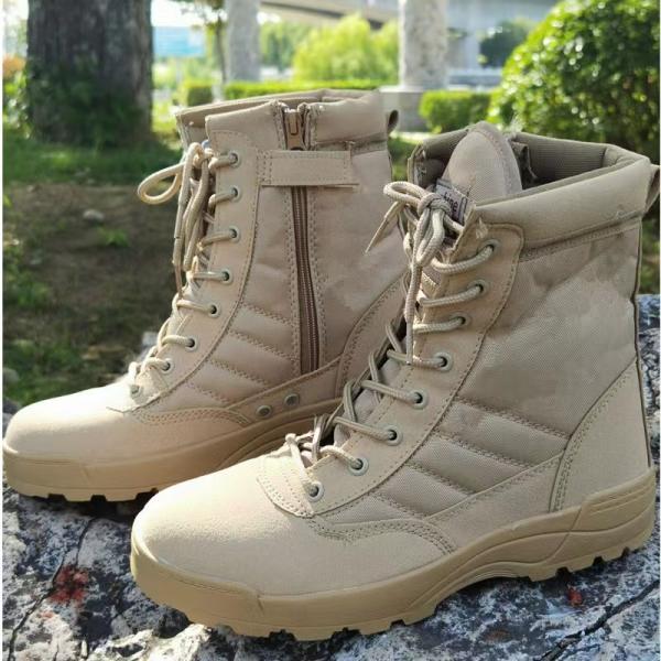Customization Durable Black Boots Tactical Combat Boot Men Leather Military