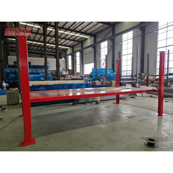 AA4C 4 Post car Parking lift auto storage system vehicles parking for 2 cars 2m high 3.5T capacity