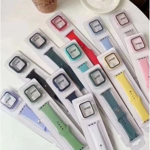 China Apple Watch Band 40mm Silicone Watch Strap 2 in 1 24g Waterproof on sale