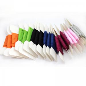 China Pink Orange Flat Knit Polyester Cord Elastic Earloop For Sewing Crafts Mask on sale
