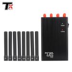GPS WiFi UHF VHF Portable Signal Jammers With 2-3 Hours Work Time