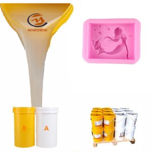 China Non-Toxic Liquid Platinum Cure Silicone Rubber for Soap Molds 4-6hrs Curing Time 18-20 N/mm Tear Strength wholesale