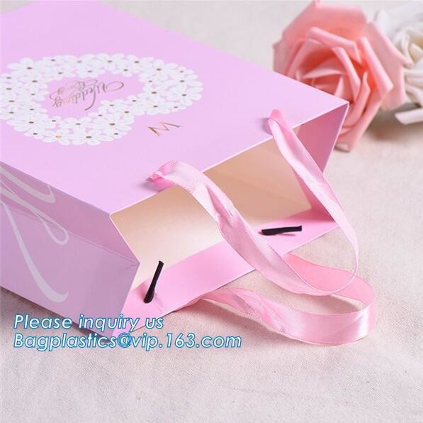 Custom Your Own Logo Design Printed Durable Shopping Carrier Packing 210Gsm Clothes Art Coated Paper Bag, bagease packag