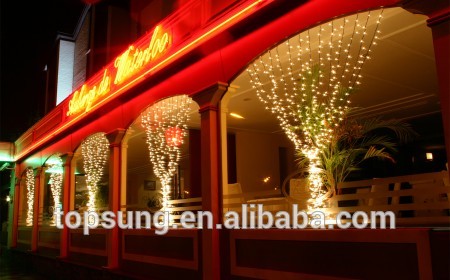 Top View 120v fairy christmas window lights curtain for garden