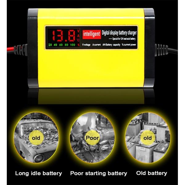 Universal EV 12V2A Portable Car Battery Charger
