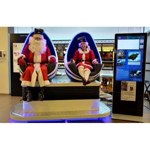 Amusement Park Rides 9D Egg VR Chair Double 2 Players Virtual Reality Cinema Simulator