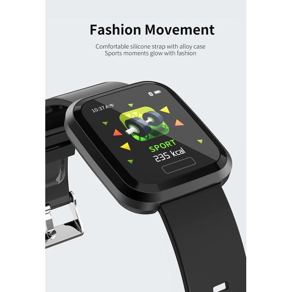 Auto Focus Blood Pressure Smartwatch , Bluetooth Touch Screen Wrist Watch