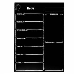 China Black Magnetic Planning Board / Magnetic Menu Planning Board For Home wholesale