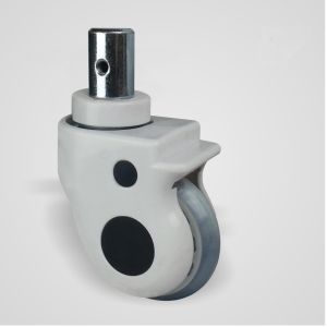 China Flat Base Medical Casters Wheels , Twin Caster Wheels With Brakes on sale