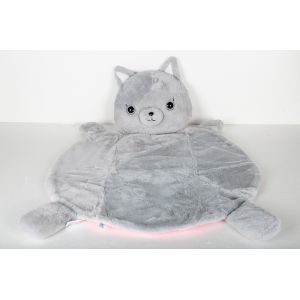 Grey Color Huggable Soft Plush Toys Customized Logo Ultra Soft Feeling