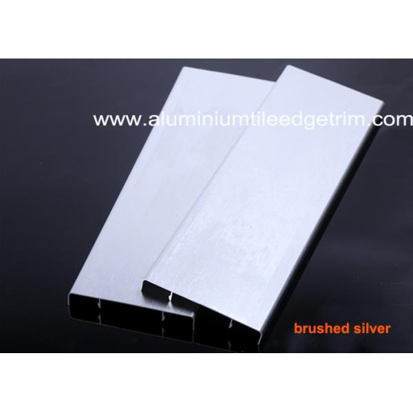 Durable Brushed Aluminium Skirting Perth / Board 60mm Height House Decoration