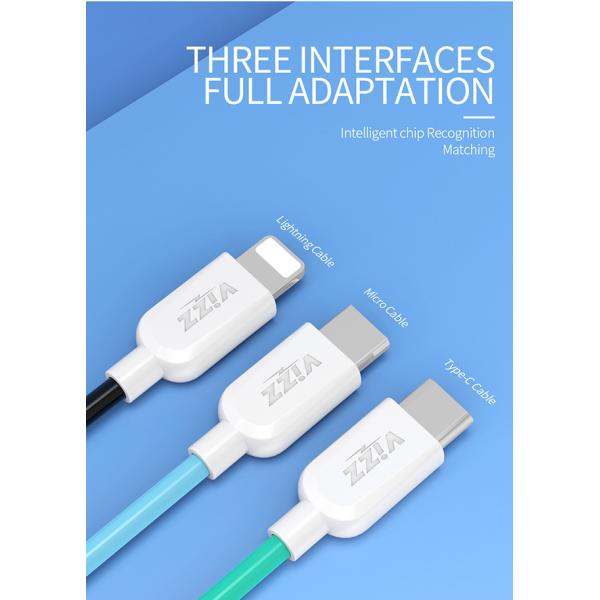 Multi Colors PVC Phone 1Meter CD10 USB Lightning Cable