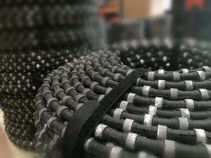 China Hard Rock Rope Cutting Stone Granite Diamond Wire Saw 11.5mm on sale