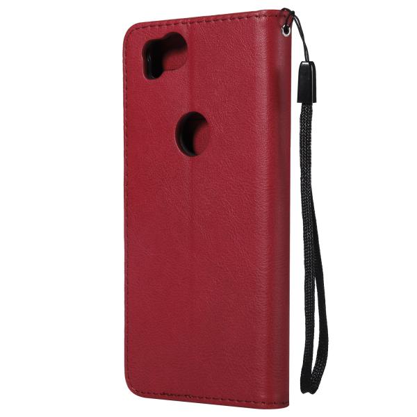 Pixel 2 Pure Color Leather Wallet Protective mobile phon Case with Card Slots