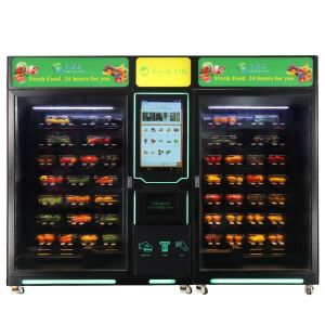 XYZ Metal Steel Frame XY Axis Elevator Fresh Vegetables Fruit Smart Touch Screen