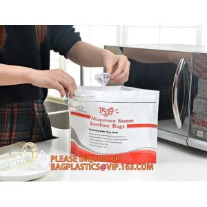 China Mircowave steam sterilizer bag, steriliser bag,LDPE soft milk white plastic bag for dry laundry, plastic laundry bag, 10 on sale