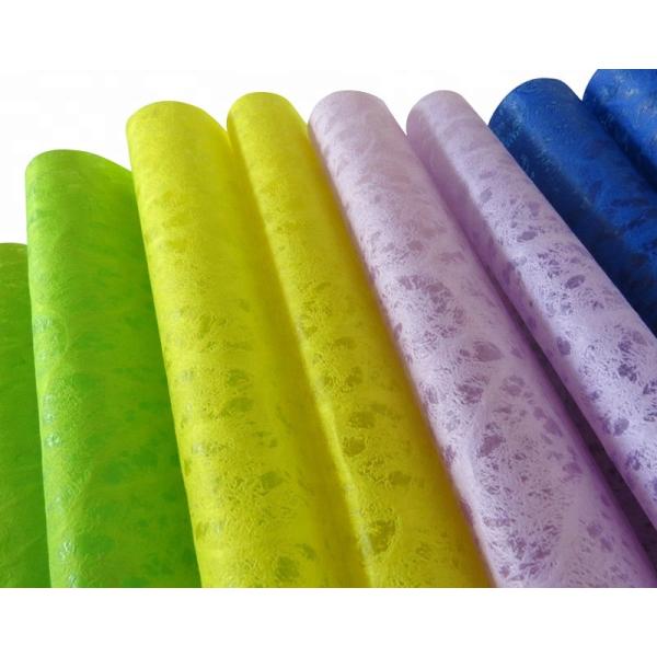 3D Embossed Nonwoven Florist Wrapping Paper Eco Friendly Flower Wrap 58cm*10m