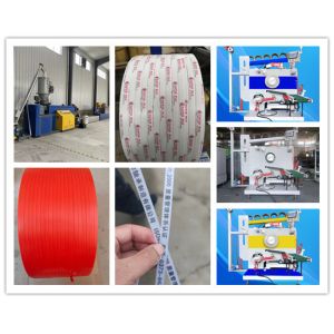 China PLC touch screen strapping tape winding machine, automatic packaging winding machine, PET packing tape winding machine on sale