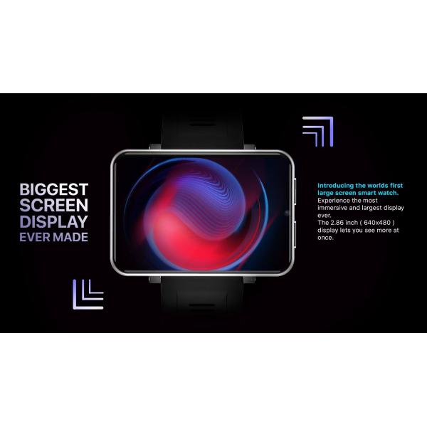 DM100 Smartwatch Android 7.1 5G 4G Smart Watch 2.86 Inch Screen 500 MP Camera 2880mAh