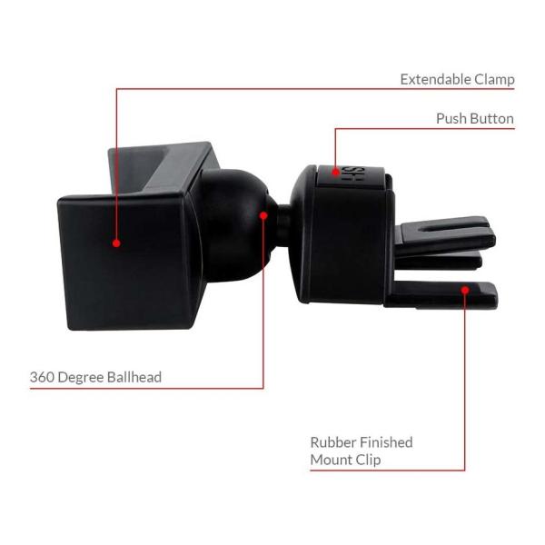 360 Degree Rotation CD Slot Phone Holder Cd Player Car Mount 12cm