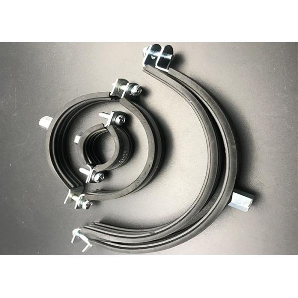 Heavy Duty M10 Strut Pipe Clamps EPDM Rubber Lined Pipe Clamp Galvanized Steel