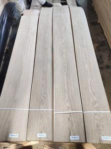 China 0.45mm Thick A Grade White Oak Wood Veneer For Door Decoration Length 200cm+ on sale