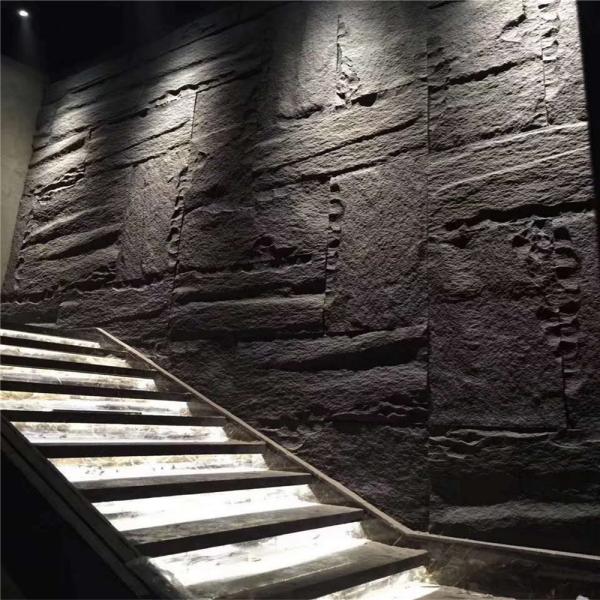 Rammed Earth PU Wall Panel Flexible Outdoor Cladding 2400x500x15mm