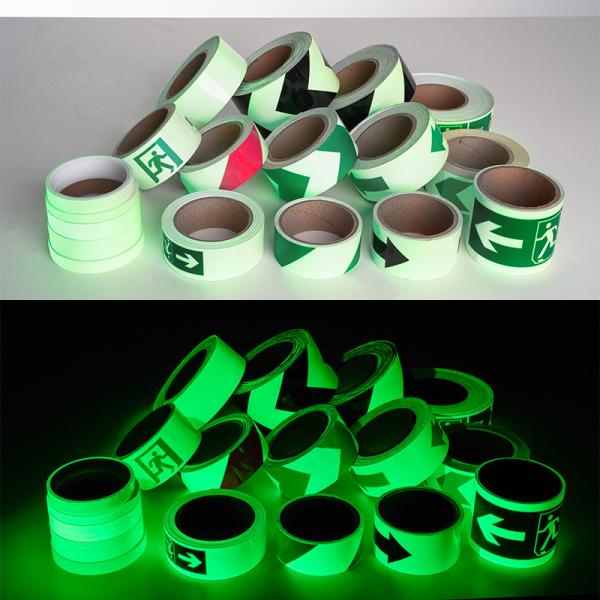 Photo Luminescent Luminous Tape Self Adhesive Glow In The Dark Tape For Stairs