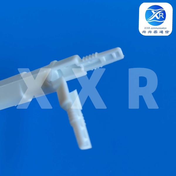 White FTTH Round Fiber Optic Cable Protector Box For Drop Cable Optic Fiber Fused