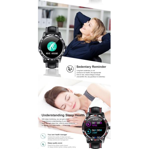 2021 Hot Sale with 1.28inch TFT Full Touch Screen Healthy Blood Pressure Blood Oxygen Weather Monitoring Sky1 Plus Smart Watch