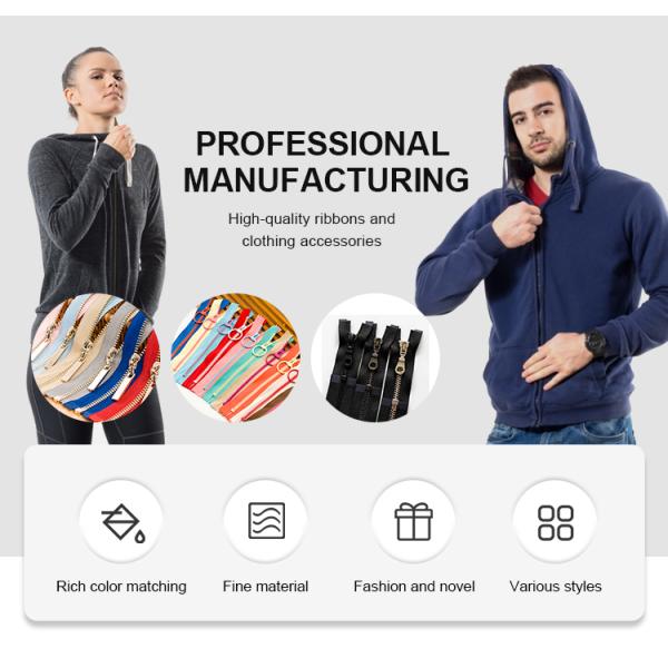 Round zipper case lace zipper zipper head