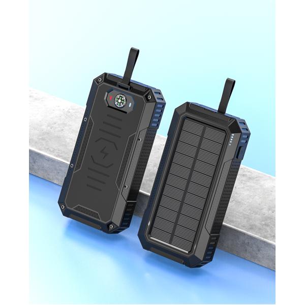 15W Output Power Private Mold Wireless Charging Solar Power Bank for iPhone 30000mAh