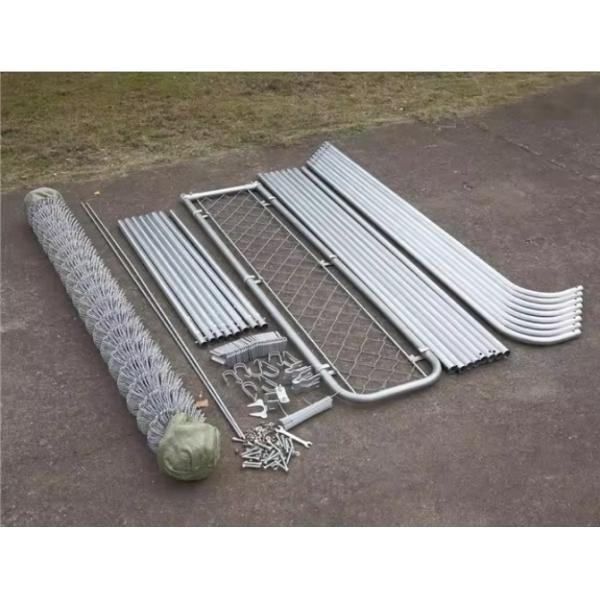 78"L X 78"W X 67"H Galvanized Welded Outdoor Large Dog Kennel With Secure Lock