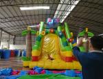 cheap infatable slide with slide/commercial inflatable slide for sale