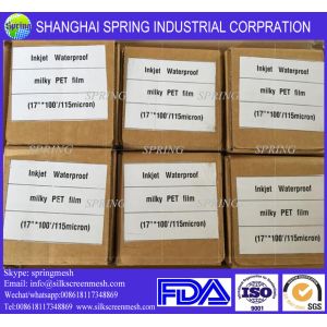 China Premium Inkjet Printing Transparent PET Polyester Film 100Mic/Inkjet Film wholesale