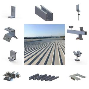 China 88M/S Frameless Metal Roof Solar Panel Brackets 1.5KN/M2 Corrugated wholesale
