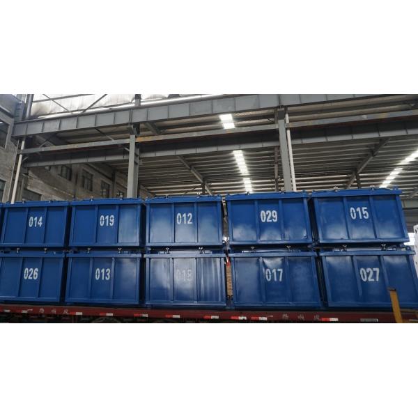 Offshore platform mud skips delivery