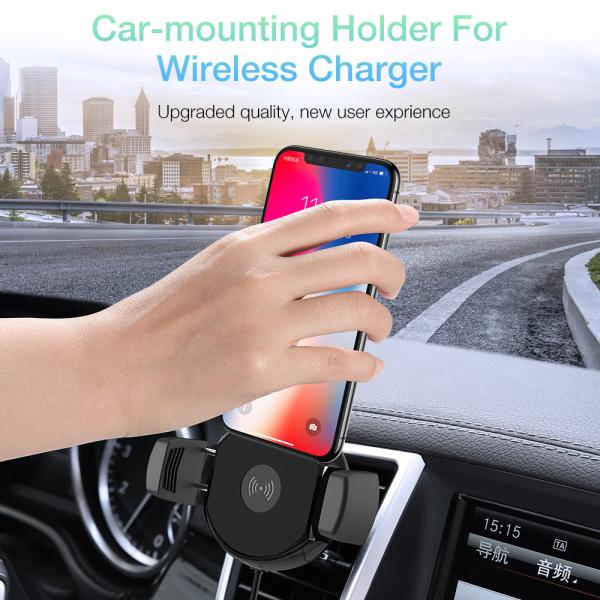 Air Vent Phone Holder for Car, Wireless Charger Phone Holder/Mount for iPhone, Samsung and All, Dashboard/Console 360 Ro