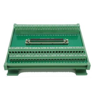 China SCSI 100 Pin Connector DIN Rail Mounting Type Terminal Blocks Module on sale