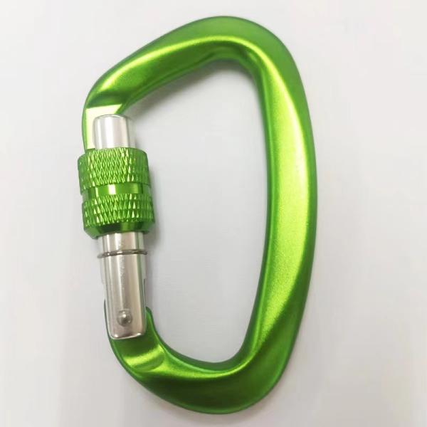Galvanized Hardware Aerospace Aluminum D-Shaped Carabiner Essential Gear for Climbing