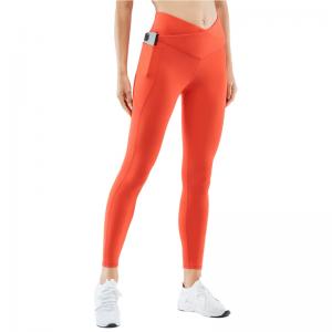 China Wholesale Fitness Gym Running Training Butt Lifting Cross Waist Leggings Yoga Pants For Women wholesale