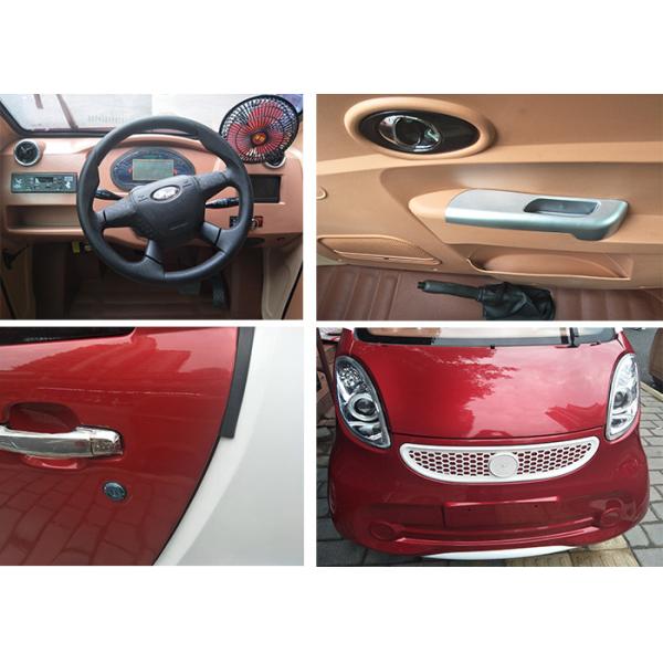 Blue Color Mini Electric Car Family 2200 W With 3 Seats 2400*1270*1500mm