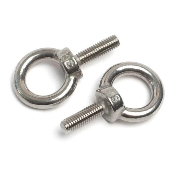 Light Weight Round Eyelet Bolts Nuts for Secure Fastening Right Hand Thread Direction