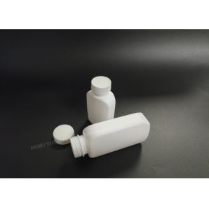 Durability Square Shape Plastic Prescription Bottles Chemical Stability