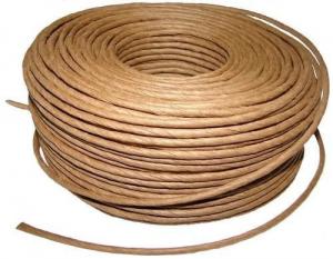 China Cable Filler Yarn Brown Kraft Paper Rope Twisted 5 / 32