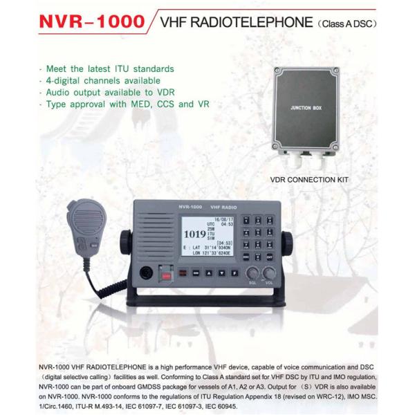 13.8VDC 25W VHF Radiotelephone Class A DSC Marine GPS Navigation Systems