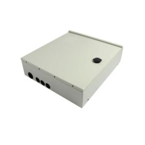 Cold Rolled Steel Telecommunication Box Grey Color With 24 Fibers Capacity