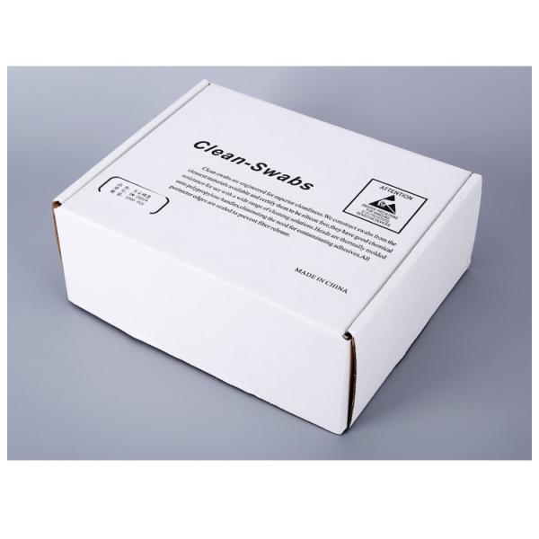 Paper Handle White Cotton Bud Swab Round Head For Cosmetic Cleaning