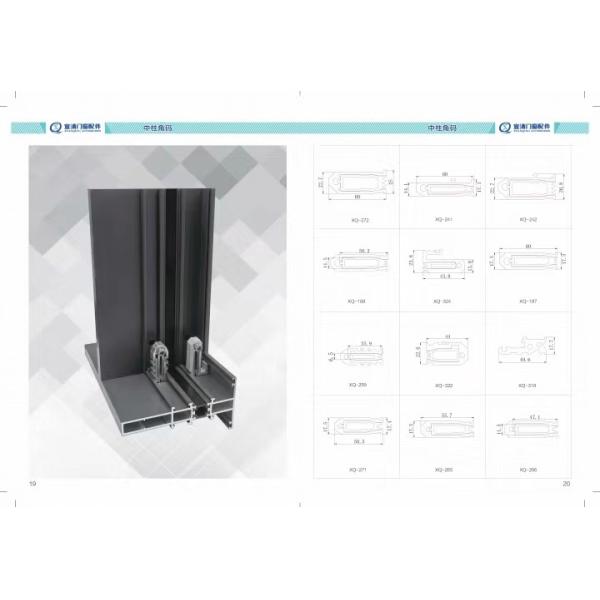 Customized Glueable Aluminium Hardware Corner Connector For Doors And Windows
